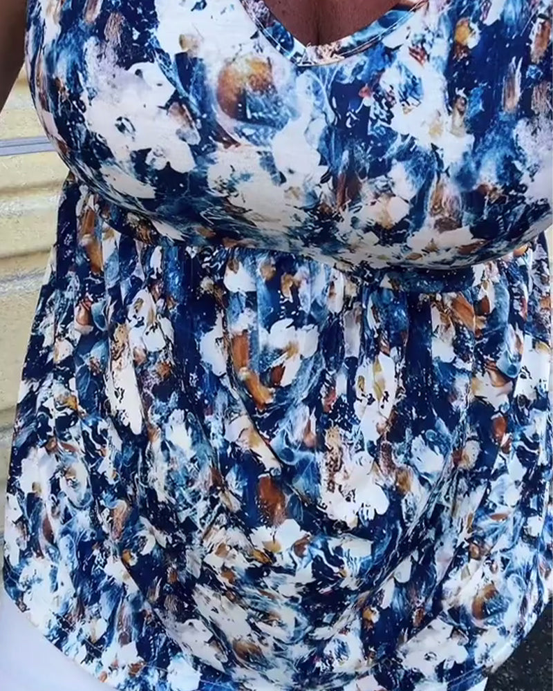 Tanktop Sexet Printet Ærmeløs