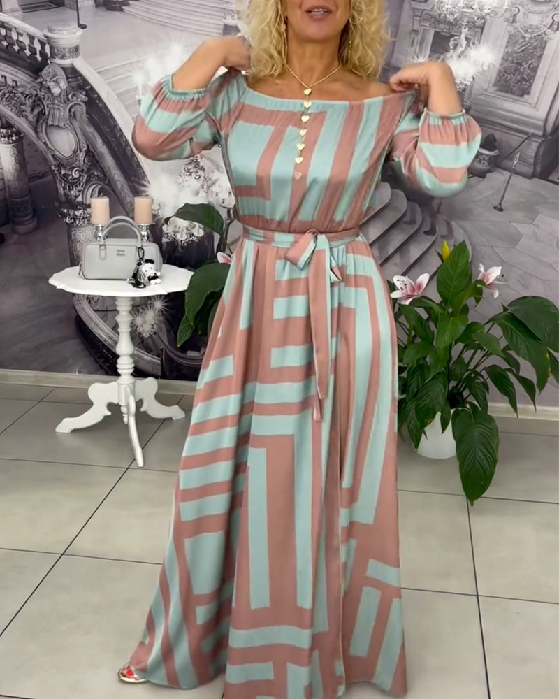 Robe Tendance et Élégante Imprimée