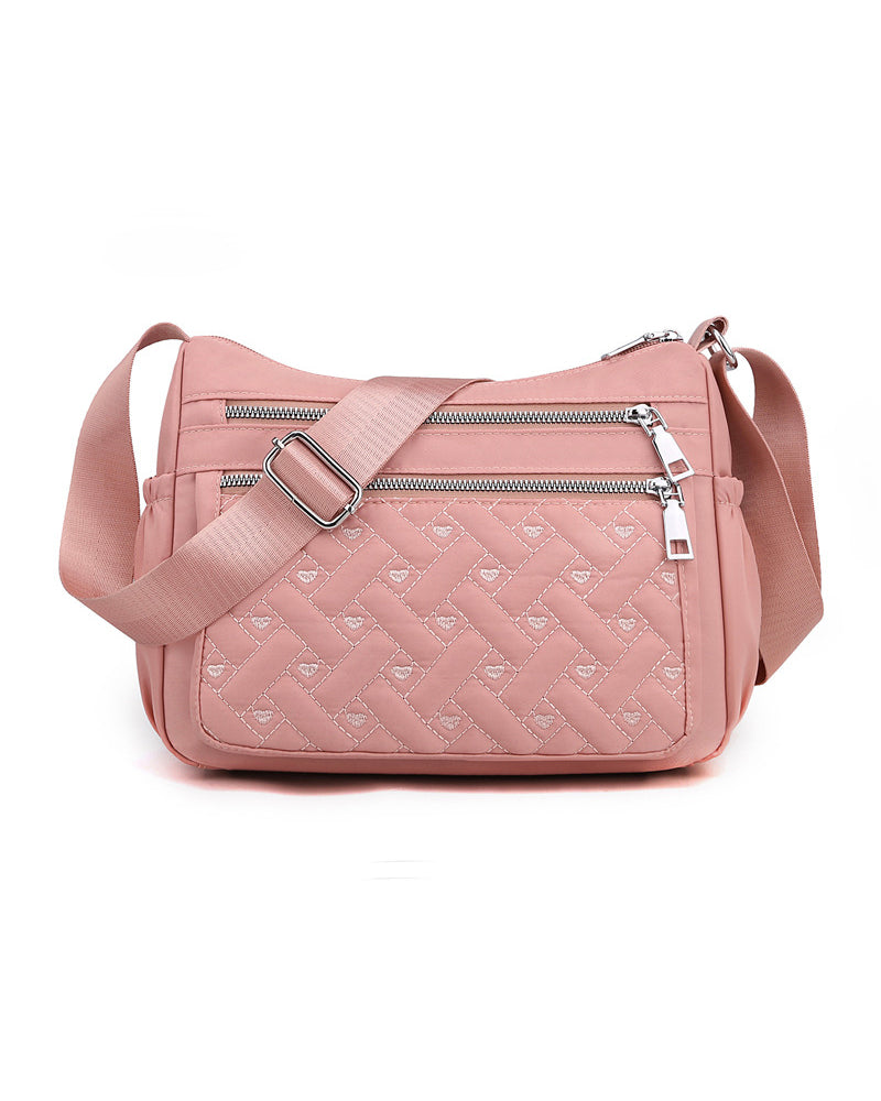 Afslappet skuldertaske med stor kapacitet