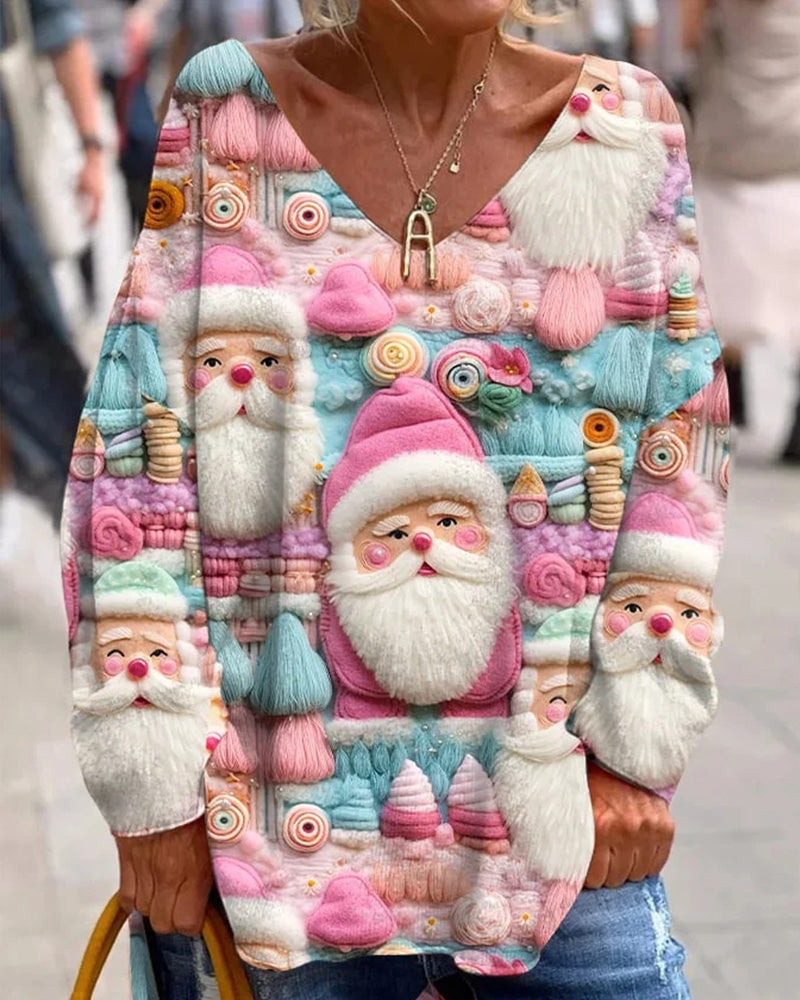 3D mønstret julesweater