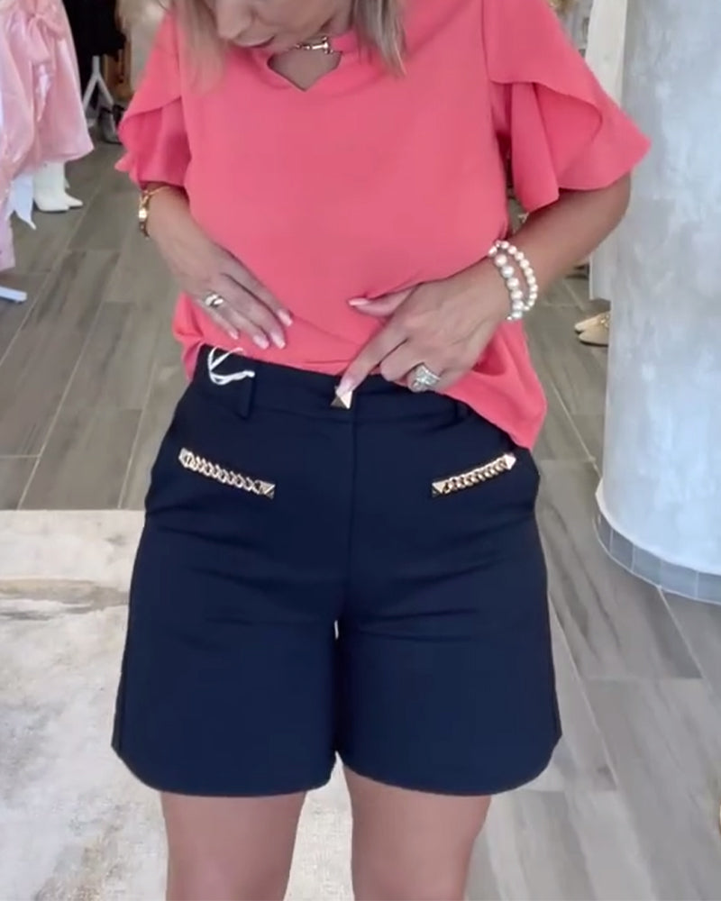 Shorts Med Kædepynt Afslappet