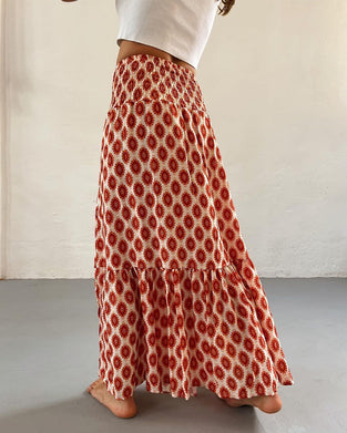 Boho-mønstret nederdel