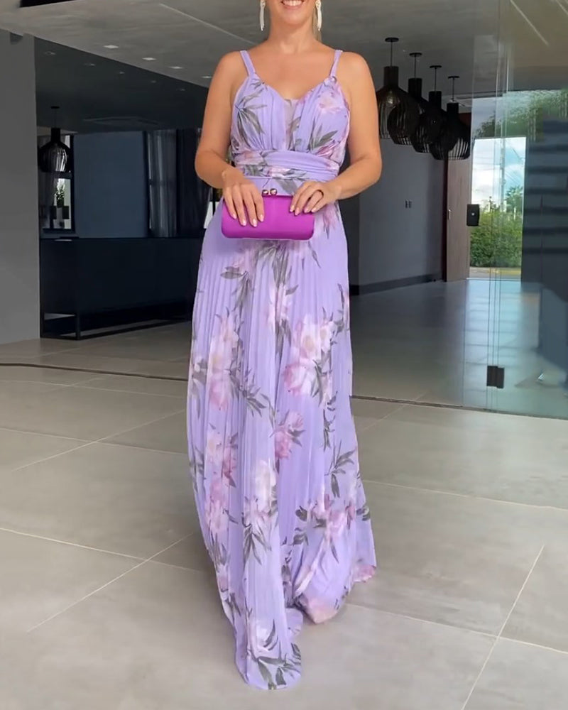 Lang feriekjole i elegant stil