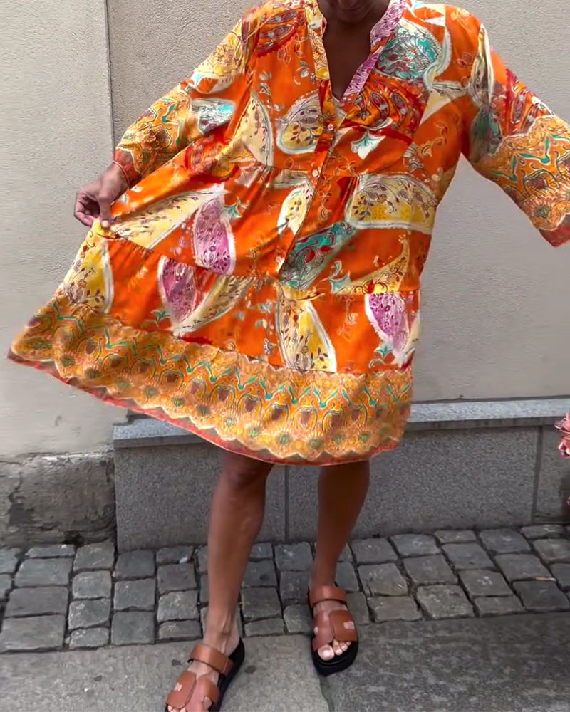 Bohemisk Kjole Med Modemønster