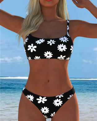 Bikini Blomsterbladprint