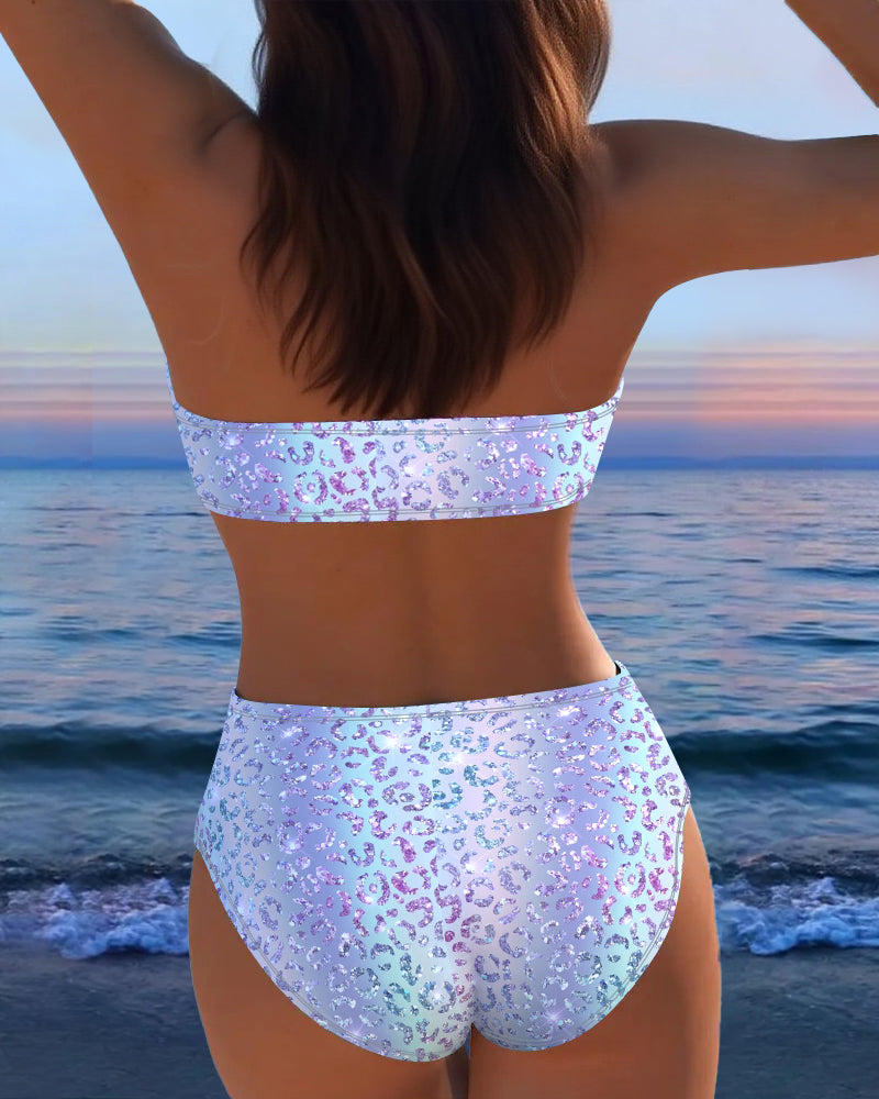 Bikini Leopardprint Bandeau