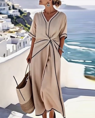 Kjole med smarte snorlommer