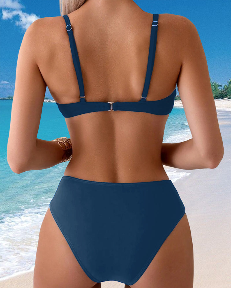 Bikini Trykt Feriestil Sexy To Delte