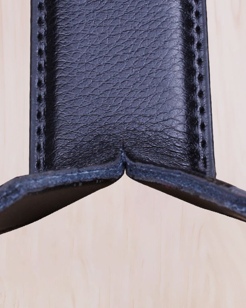 Elegant læderbælte med spænde (Herre)