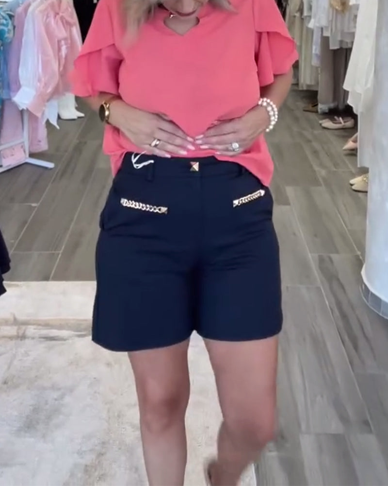 Shorts Med Kædepynt Afslappet