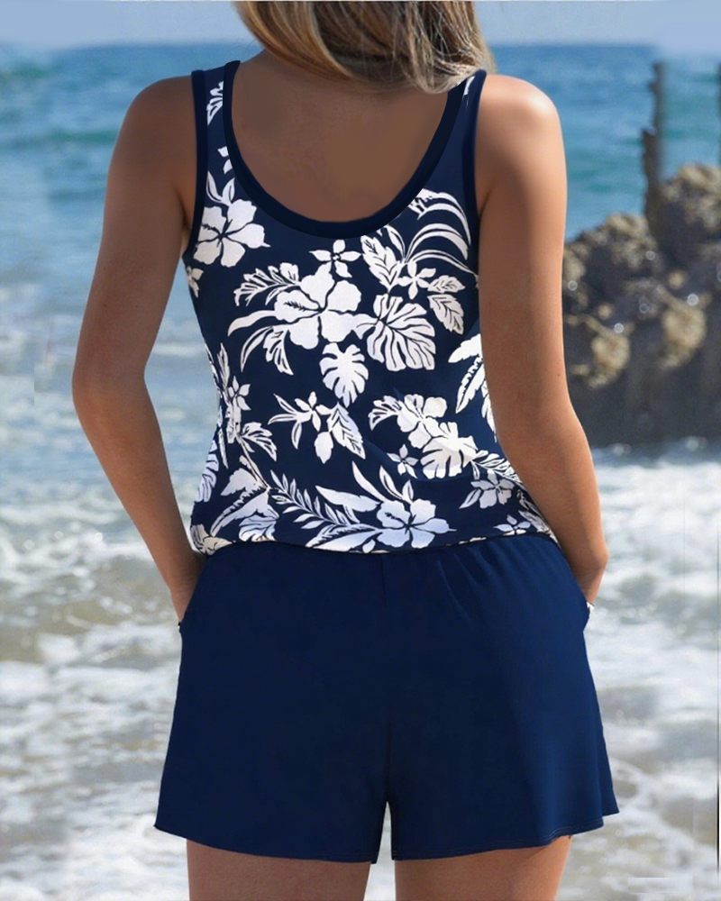 Badedragt Todelt Afslappet Ferie Stil