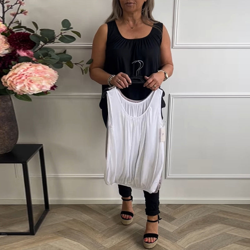 Tank Top Indbygget Bh U-Hals Casual