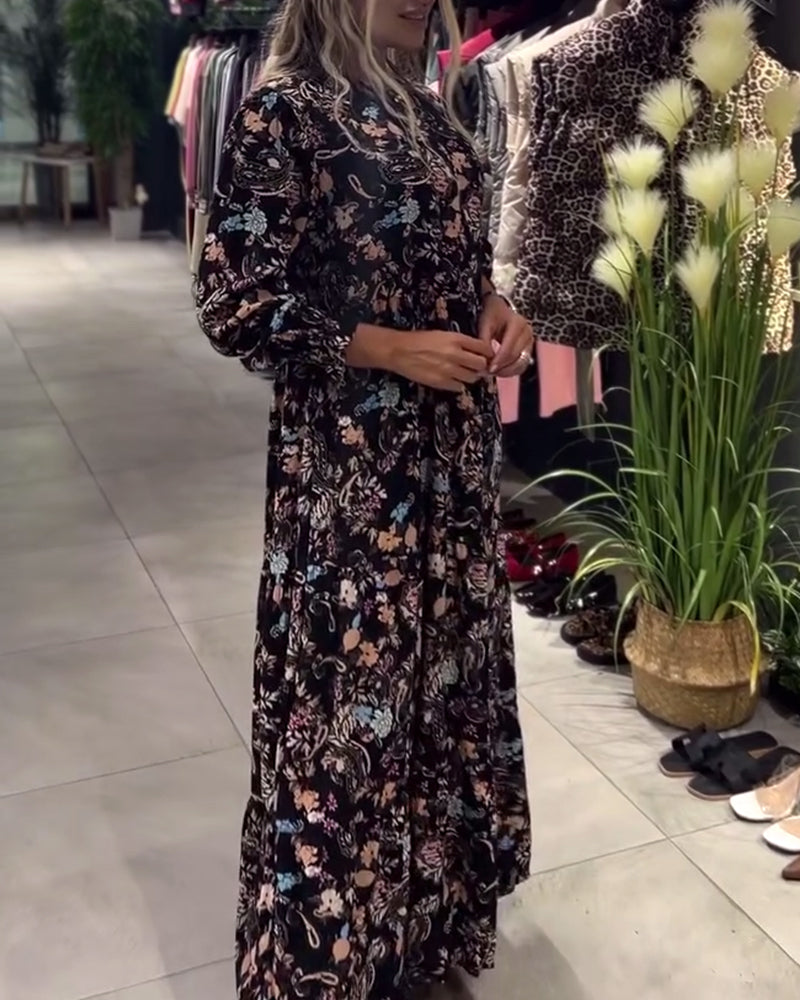 Kjole Pullover Blomsterprint