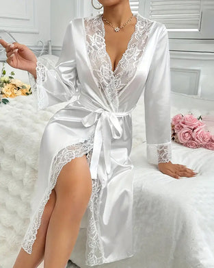 Kjole Blonder Sexet Cardigan