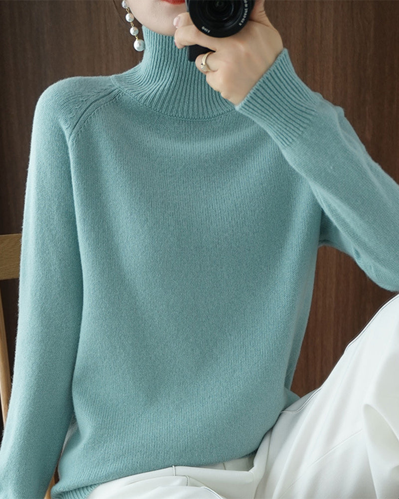 Elegant hvid turtleneck