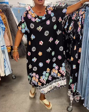 Kjole Oversize med Print Løs