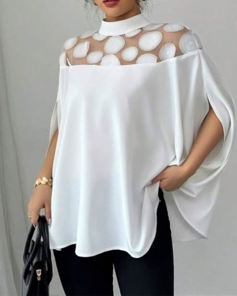 Bluse Off-the-shoulder Flagermusærme Elegant