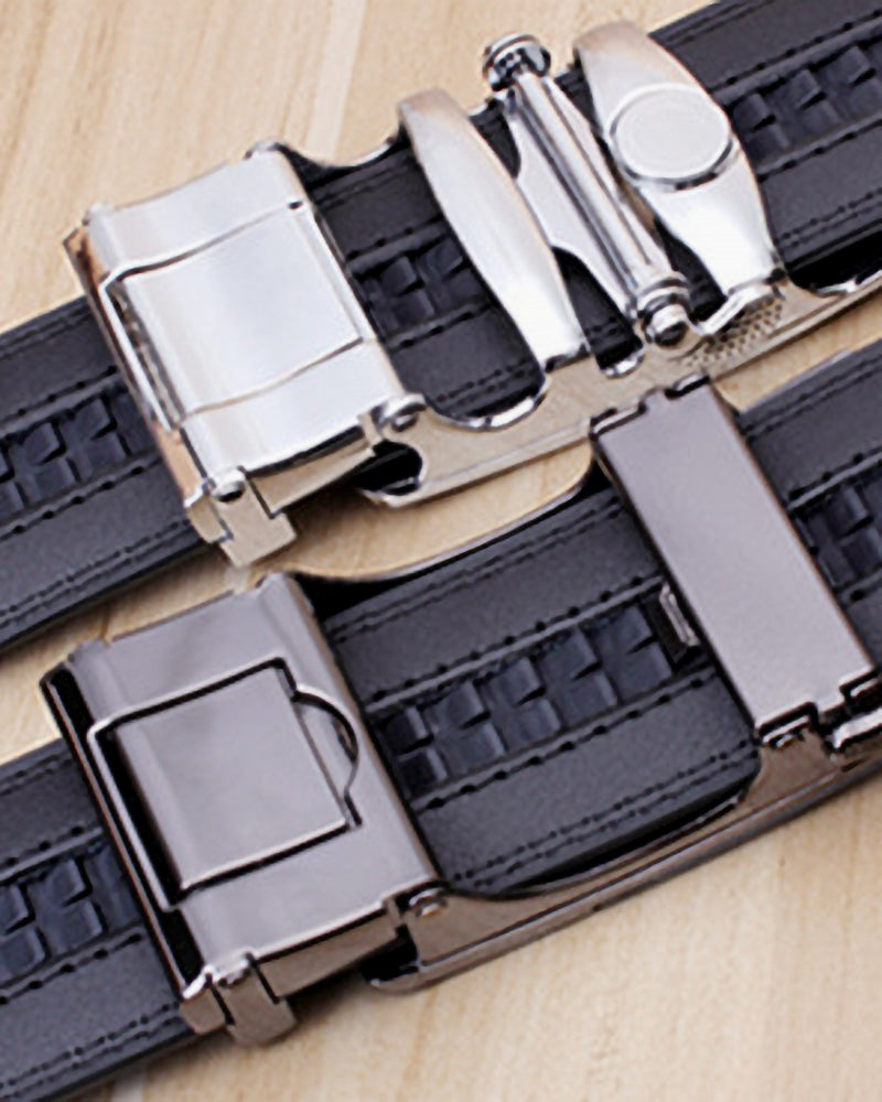 Elegant læderbælte med spænde (Herre)