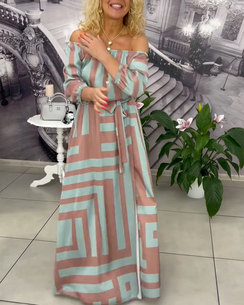 Robe Tendance et Élégante Imprimée