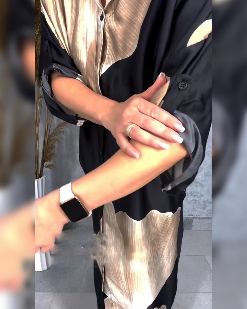 Kjole Temperament Knap Ned Modetrøje