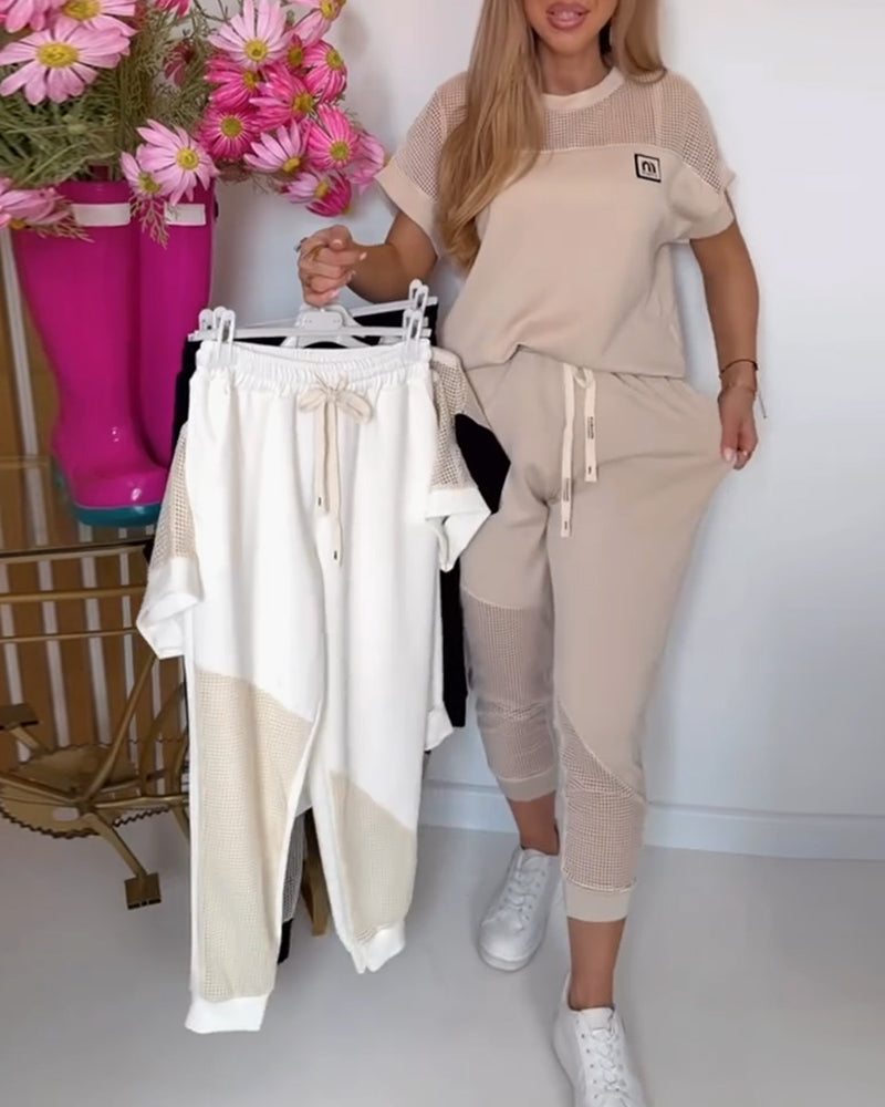 Sæt Casual Modetryk Two-Piece