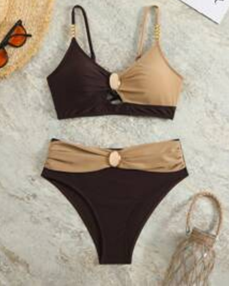 Badedragt Høj Talje Sexy BH Trekant