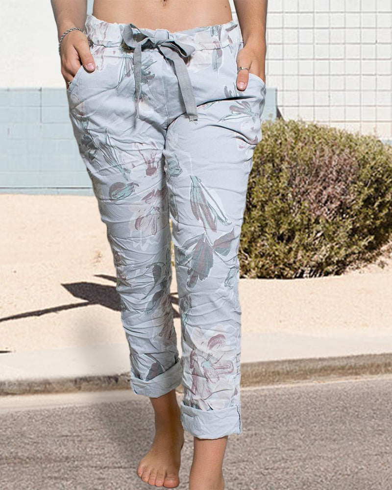 Bukser med mellemhøj talje og snøre