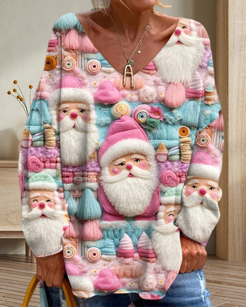 3D mønstret julesweater