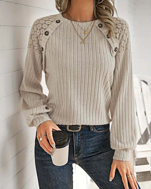 Top Ribbet Kniplingspanel