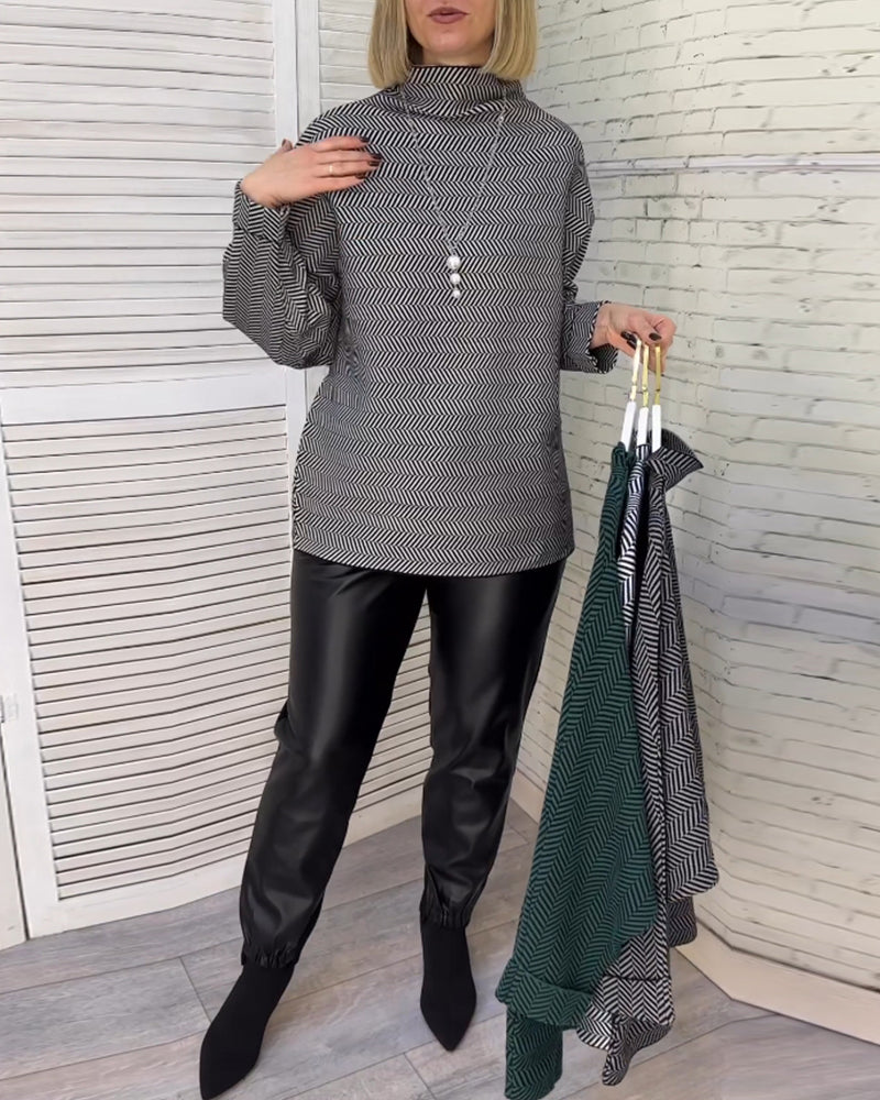 Afslappet rullekravetop