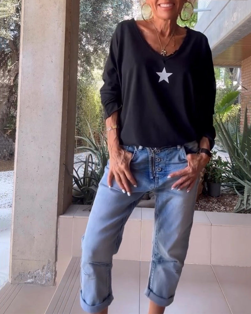 Top med hvid stjerne