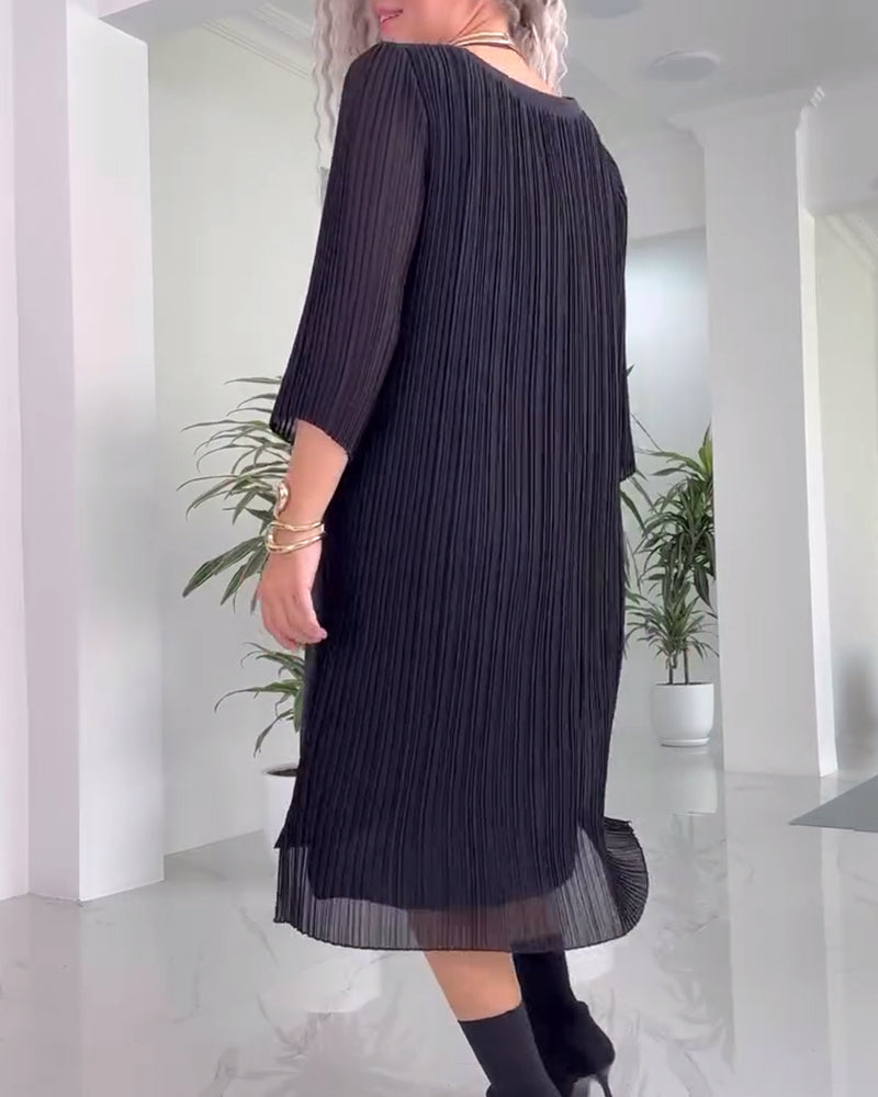 Sort kjole med slids