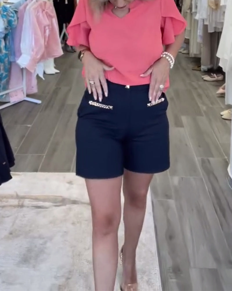 Shorts Med Kædepynt Afslappet