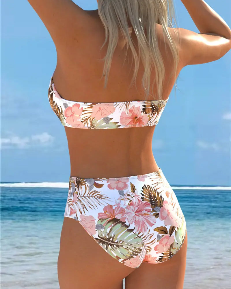 Bikini Bandeau Trykt