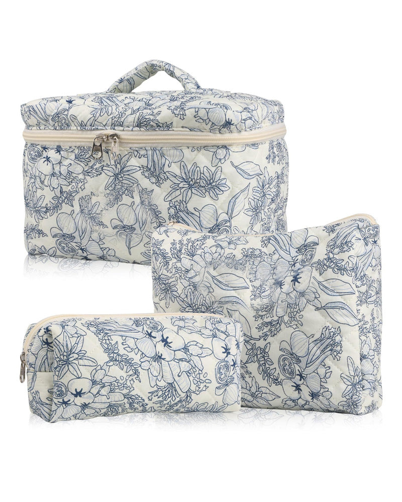 Tredelt kosmetiktaske sæt