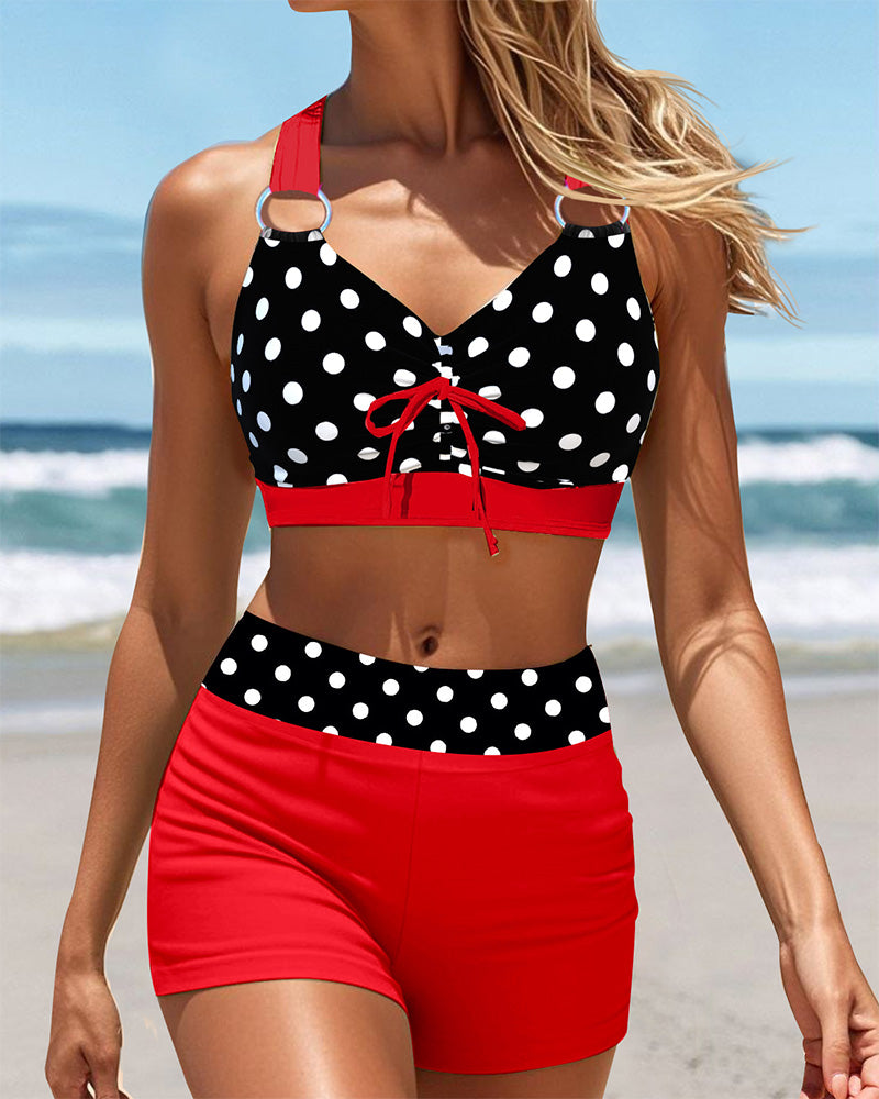 Badedragt Sportlet Prikprint Boxer