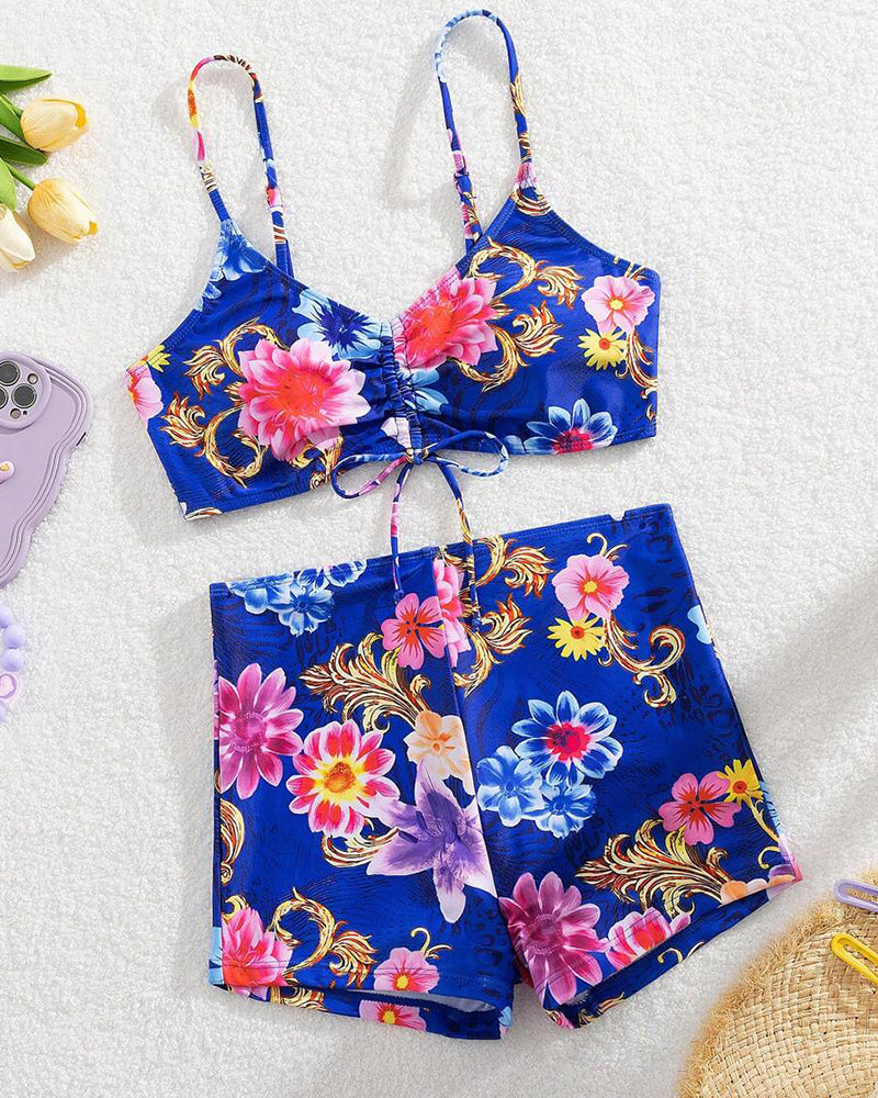 Bikini To-Delt Blomsterprint