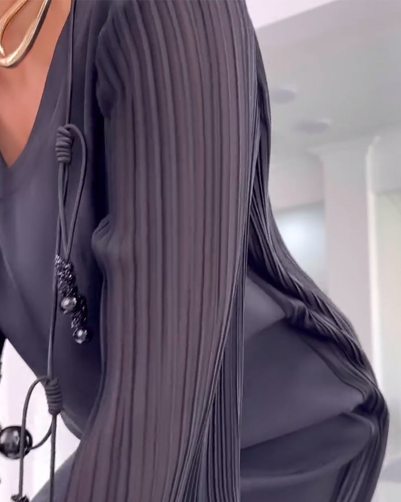 Sort kjole med slids