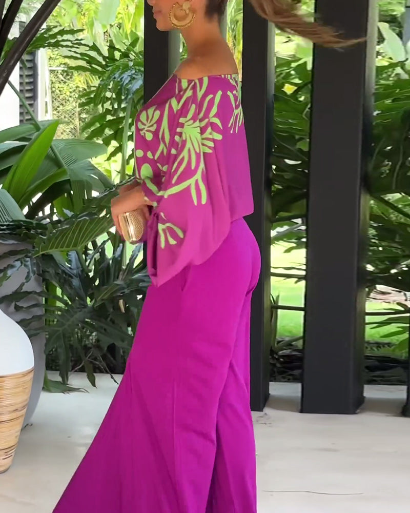 Dame elegant en-skulder bluse