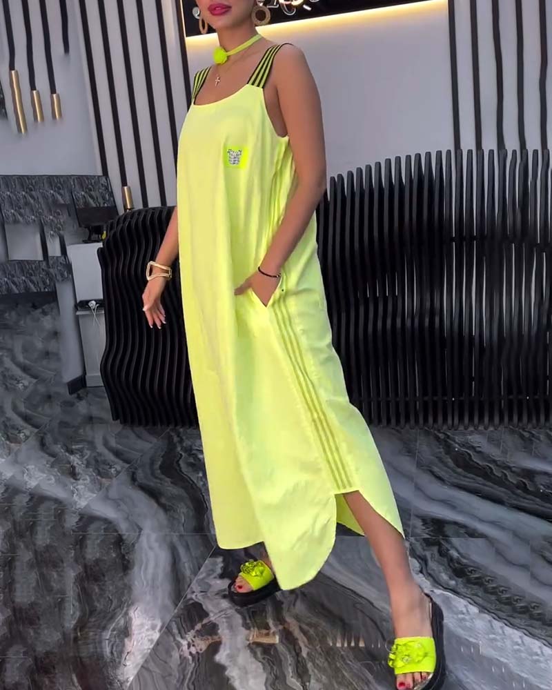 Kjole Splittet Stropper Løs