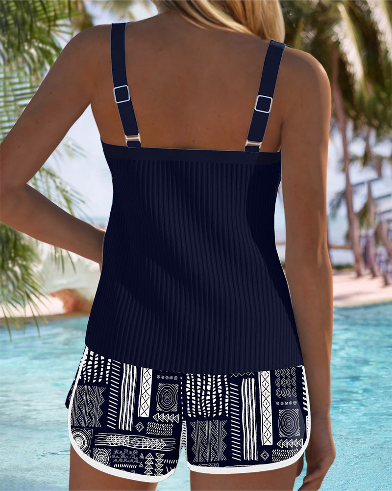 Badedragt Grafisk Tryk To-Del