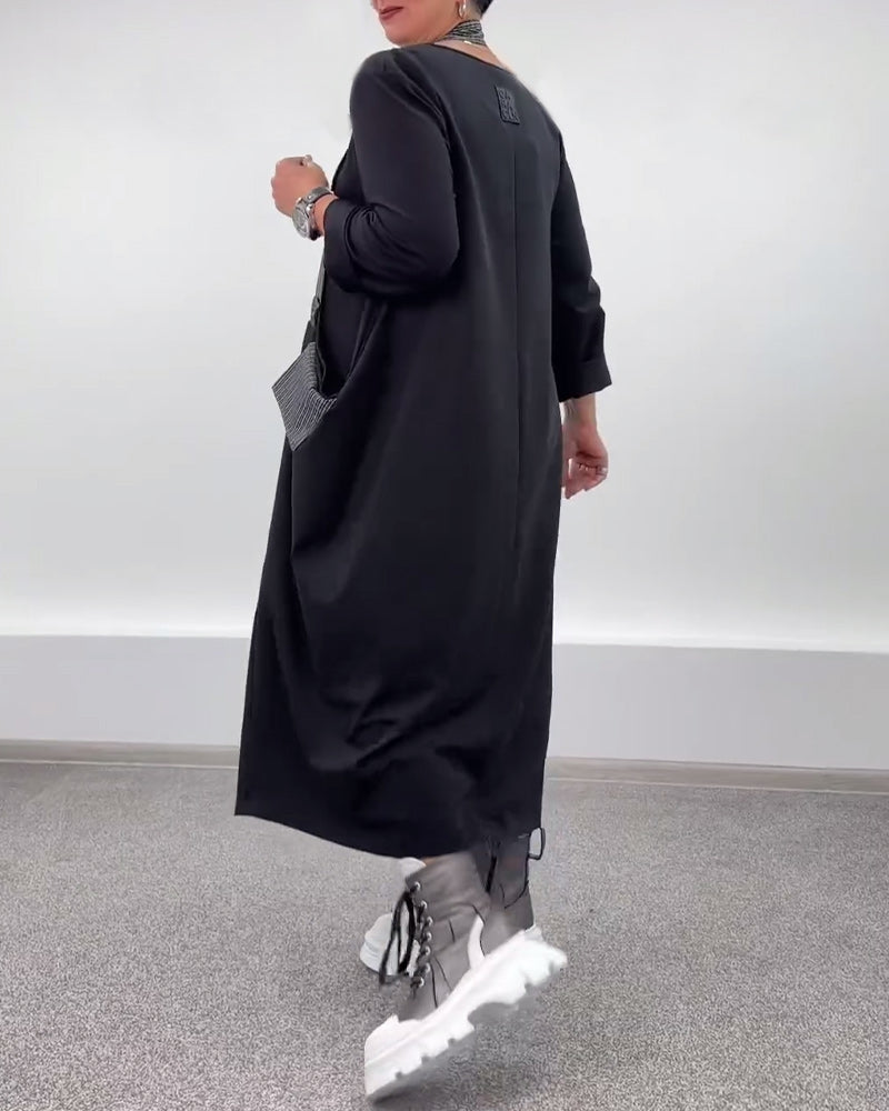 Kjole afslappet mode løs halterneck