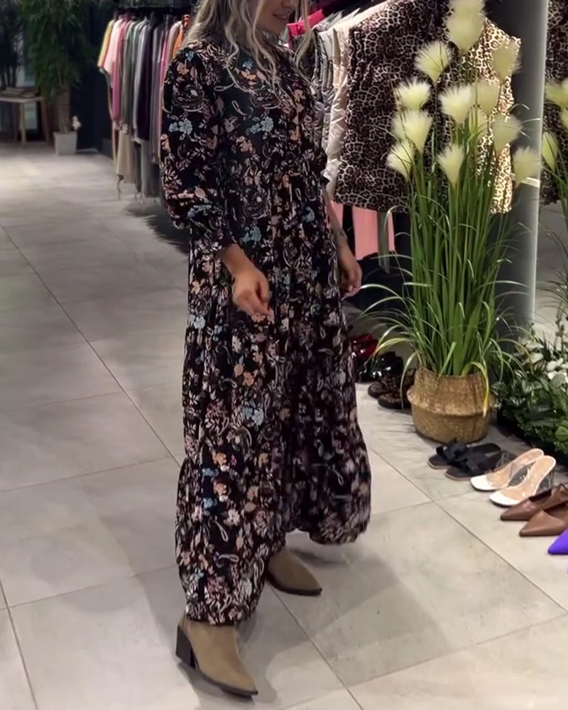 Kjole Pullover Blomsterprint