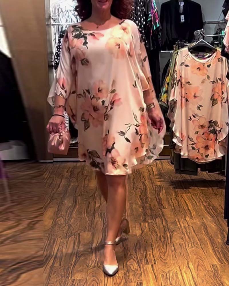 Kjole Trykt Flagermuseærme