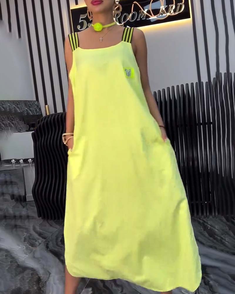 Kjole Splittet Stropper Løs