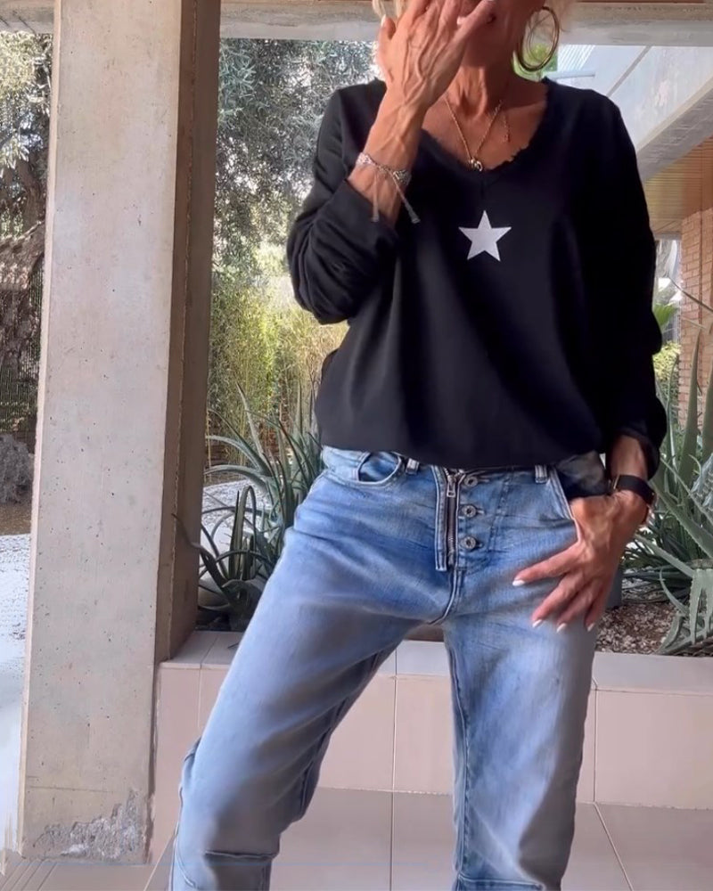 Top med hvid stjerne