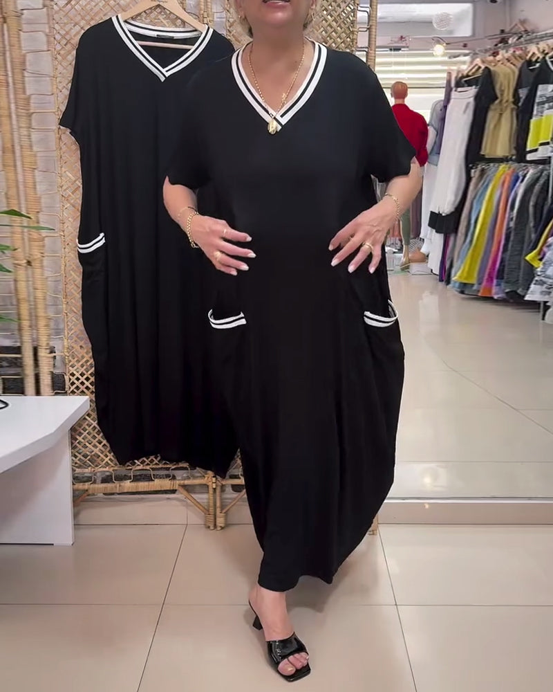 Kjole Afslappet Løs Lige Model