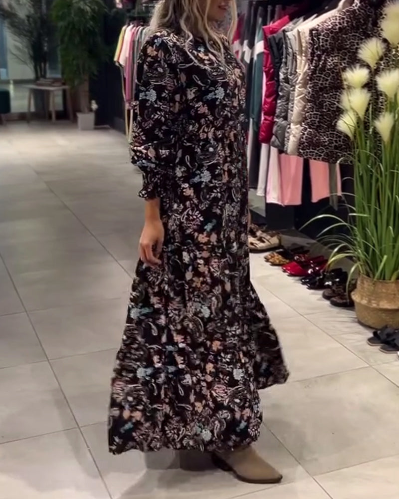 Kjole Pullover Blomsterprint