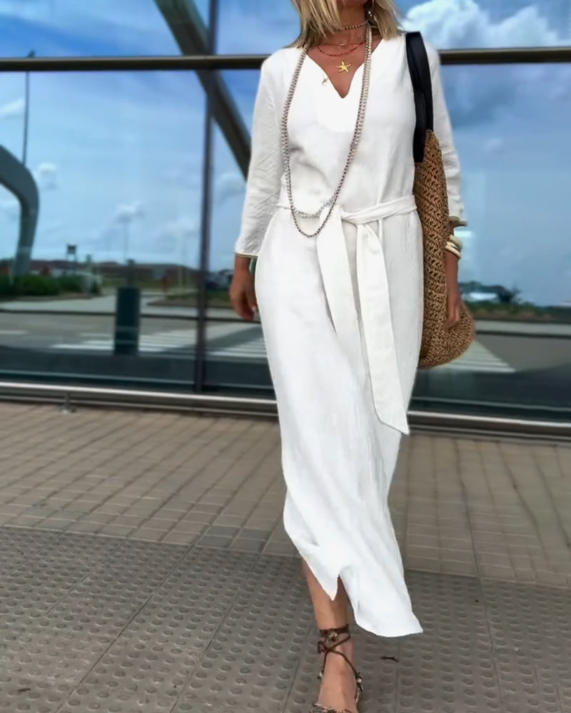 Klæd Dig Elegant Og Stilfuld V-Udskæring