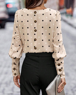 Bluse Lanternærmer Prik